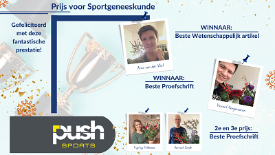 Winnaars 2021 Push braces Prijs voor Sportgeneeskunde